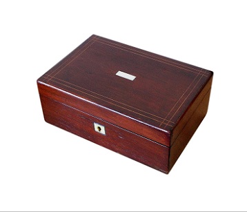 SOLD Mahogany Antique Victorian Jewellery Box