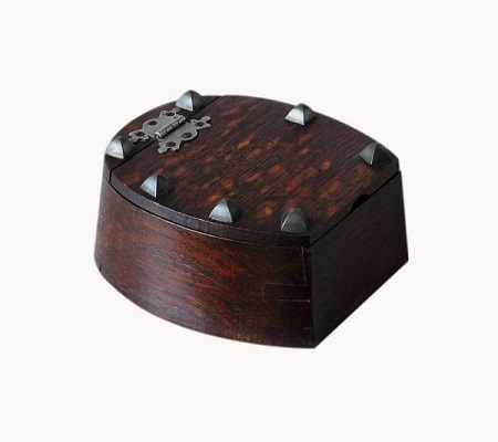 SOLD Antique Studded Horseshoe Jewellery Box
