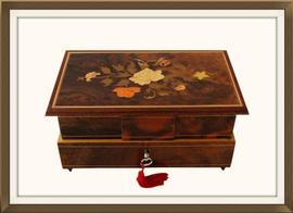 SOLD Vintage Edelweiss Musical Jewellery Box