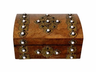 Beautiful Refurbished Antique Walnut Jewellery Box