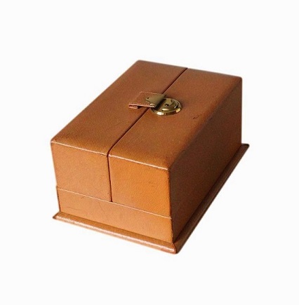 SOLD Multiple Compartment Leather Jewellery Box