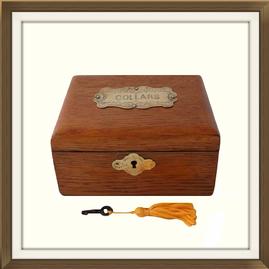 SOLD Antique Converted Victorian Collar Box