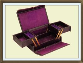SOLD Antique Victorian Cantilever Jewellery Box