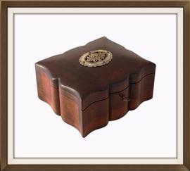 SOLD Beautiful Antique Solid Walnut Jewellery Box