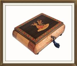 SOLD Sorrento Inlaid Musical Jewellery Box
