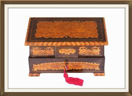 SOLD Vintage 1930s Inlaid Musical Jewellery Box