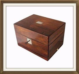 SOLD Antique Rosewood Jewellery Box With Drawer