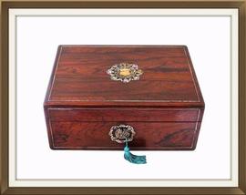 SOLD Restored Antique Rosewood Jewellery Box