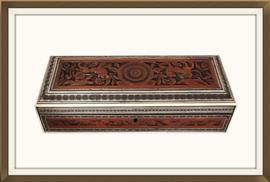 SOLD Anglo Indian Carved & Inlaid Jewellery Box
