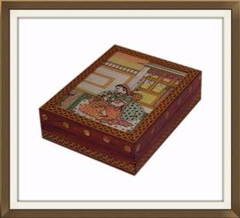 SOLD Vintage Indian Inlaid Jewellery Box