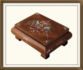 SOLD Early 20th C Painted Russian Jewellery Box