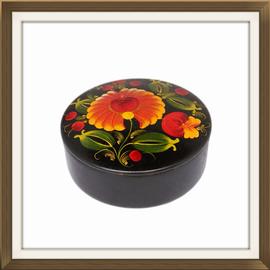 SOLD Vintage Russian Hand Painted Jewellery Box