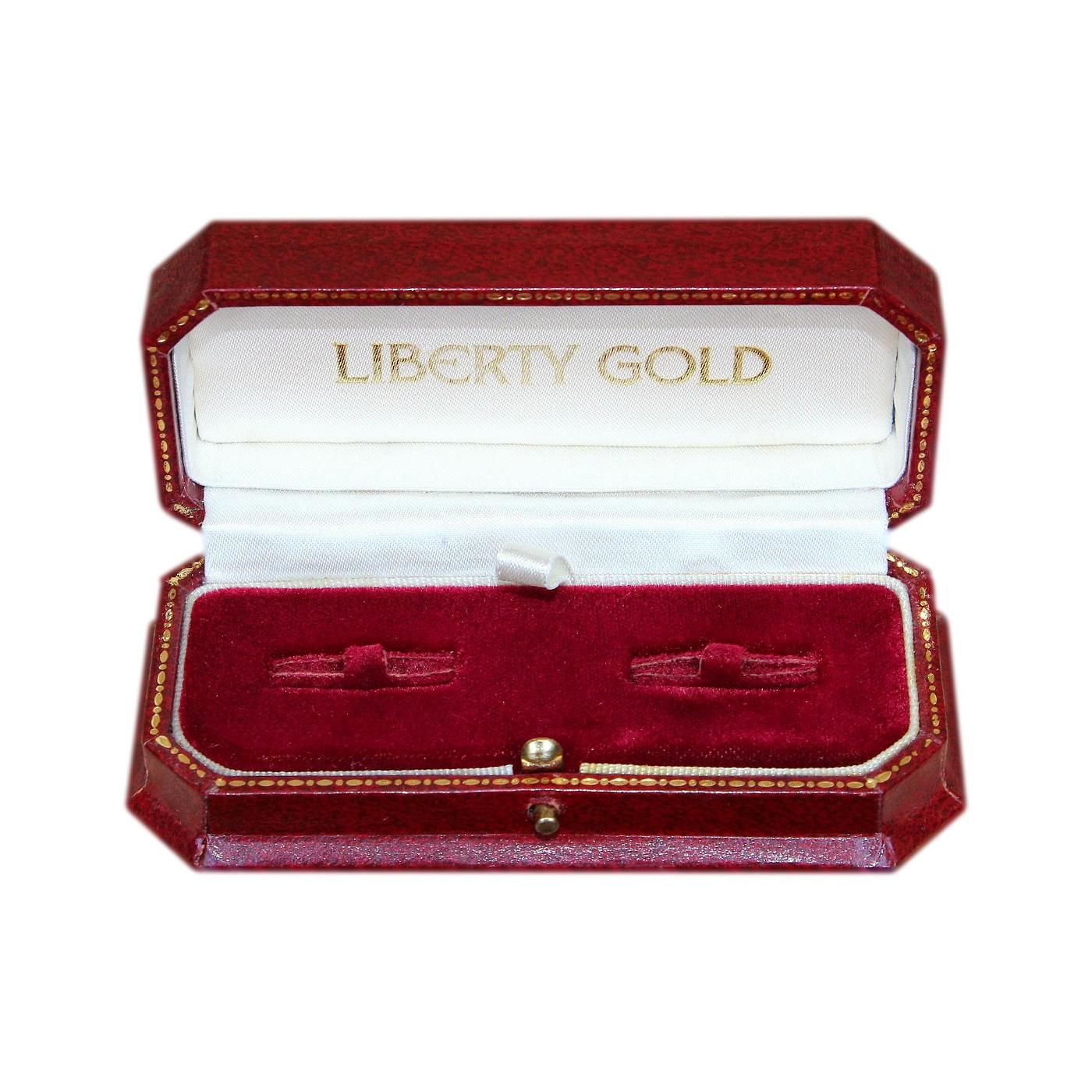 Stylish Liberty Gold Presentation Box For Cufflinks or Earrings