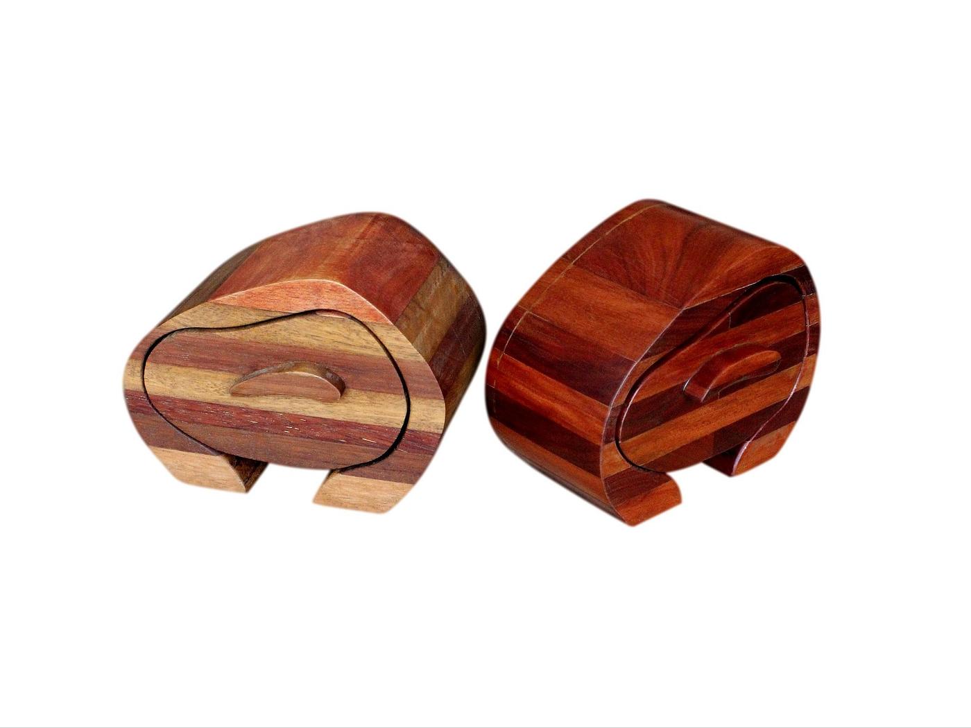 Two Beautiful Modern Contemporary Jewellery Boxes