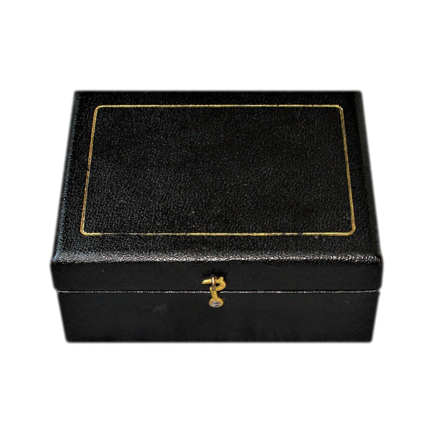Small Edwardian Velvet Lined Antique Jewellery Box