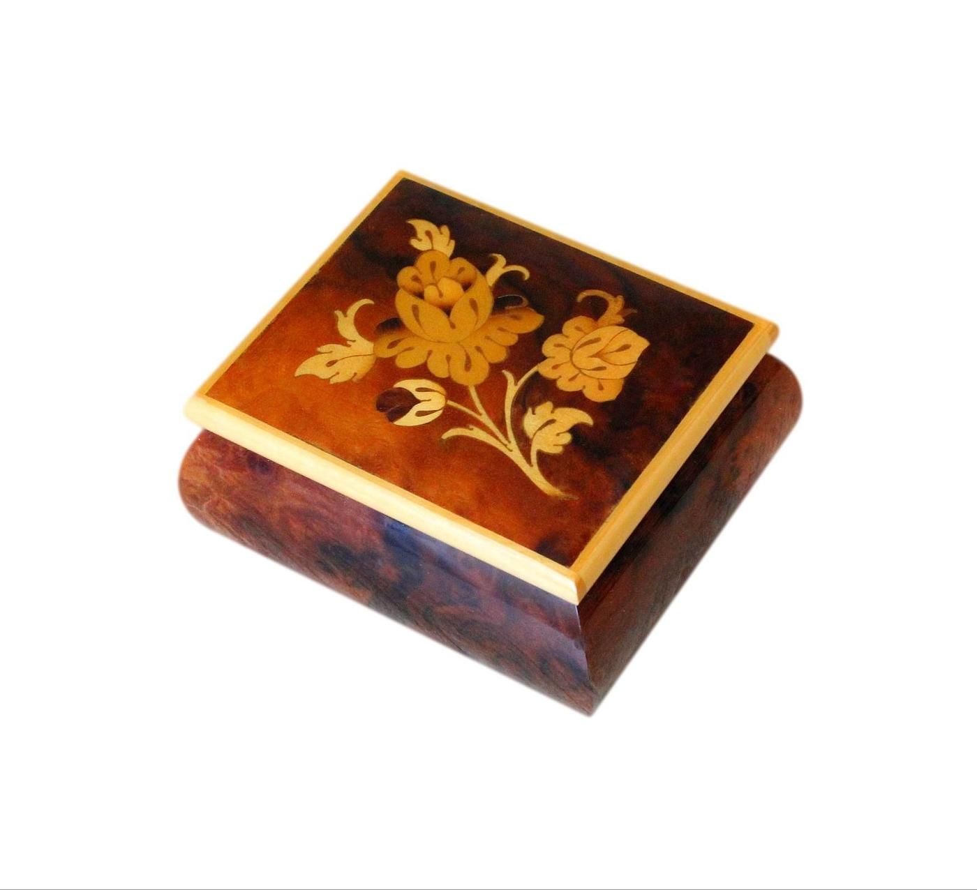Beautifully Inlaid Small Vintage Jewellery Box From Sorrento