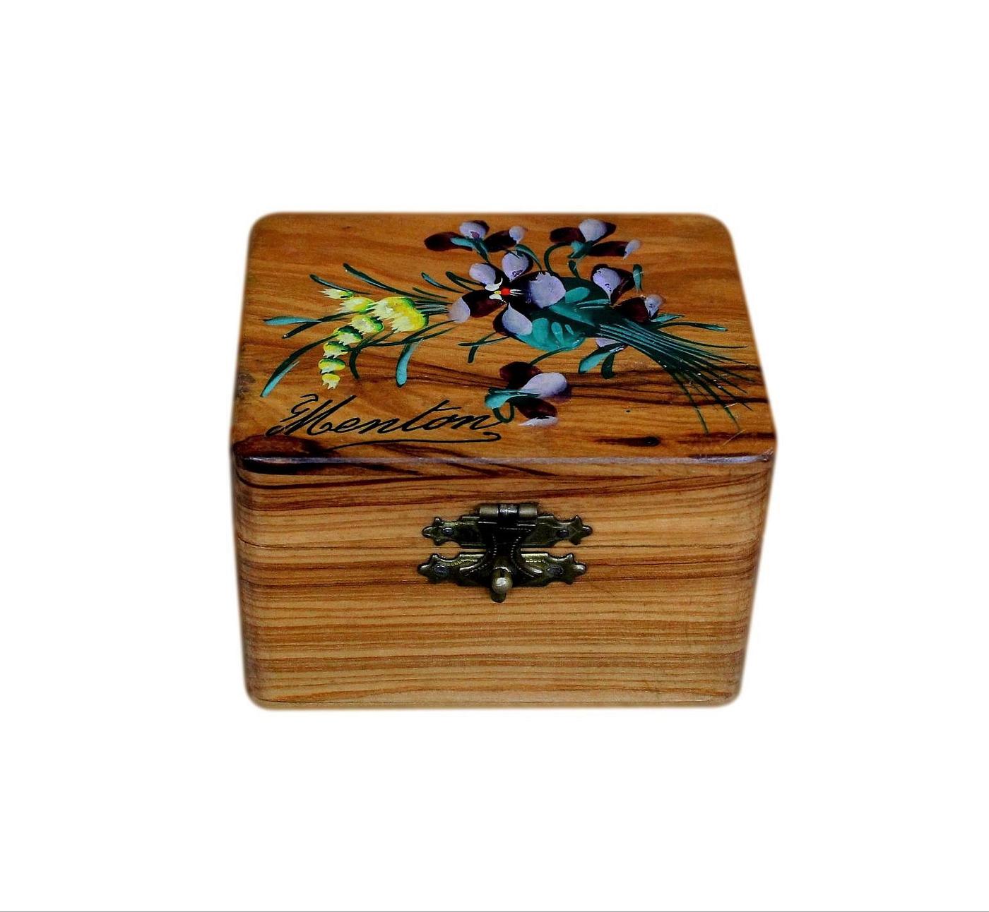 Small 1930s French Art Deco Jewellery Box From Menton